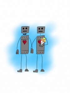 LuvBots Cake Topper